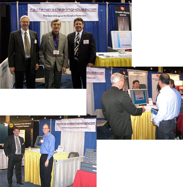 The FCH booth, prospective customers, at the show.